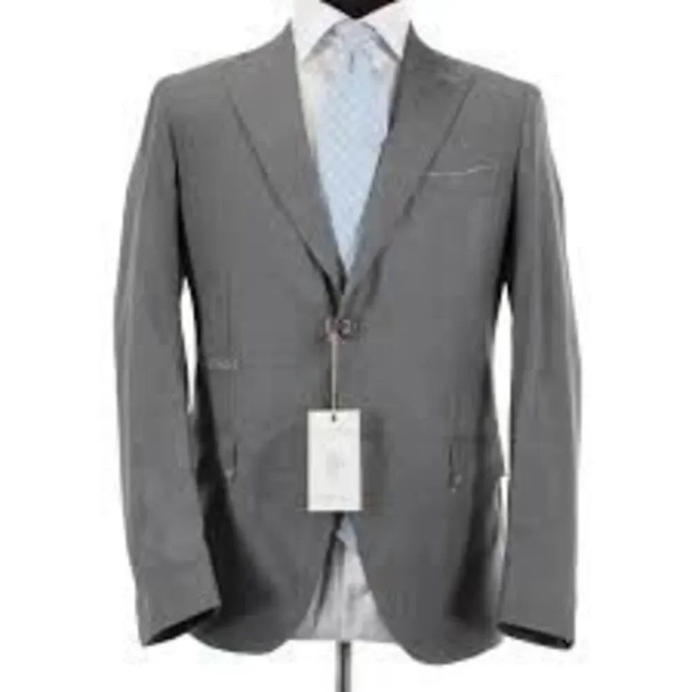 Eleventy Men’s Italian Size 60 Blazer Jacket 100% Wool Charcoal Gray Luxury NWT